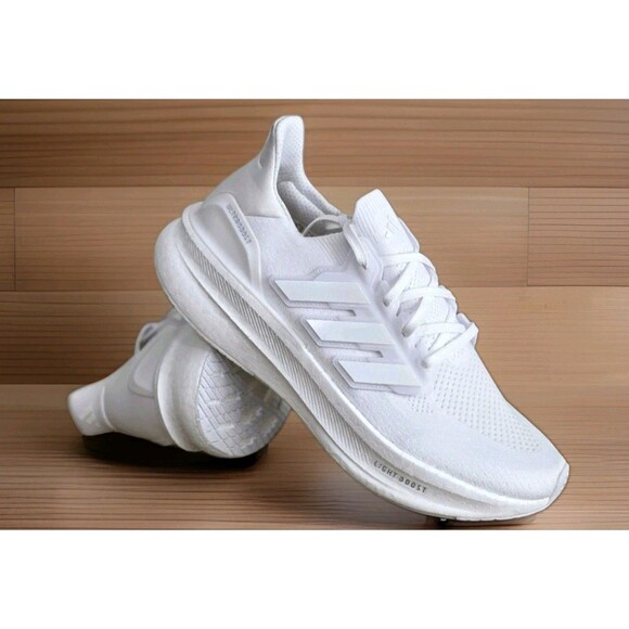 Adidas Ultraboost 5 Triple White Running Shoes Light Boost Wmn 12 Men 11 ID8848 - Picture 1 of 11